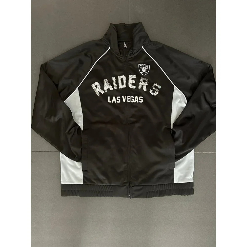 new womens las vegas raiders light jacket‎ sz large